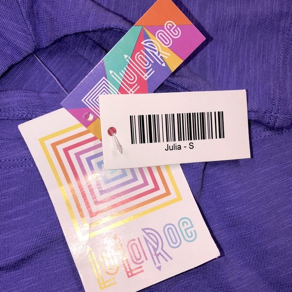 LulaRoe size small purple Julia dress;new with tag - Picture 5 of 5